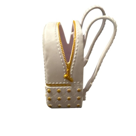 LOL Surprise Doll Miniature Swag Backpack Bag Gold & White - Picture 5 of 6